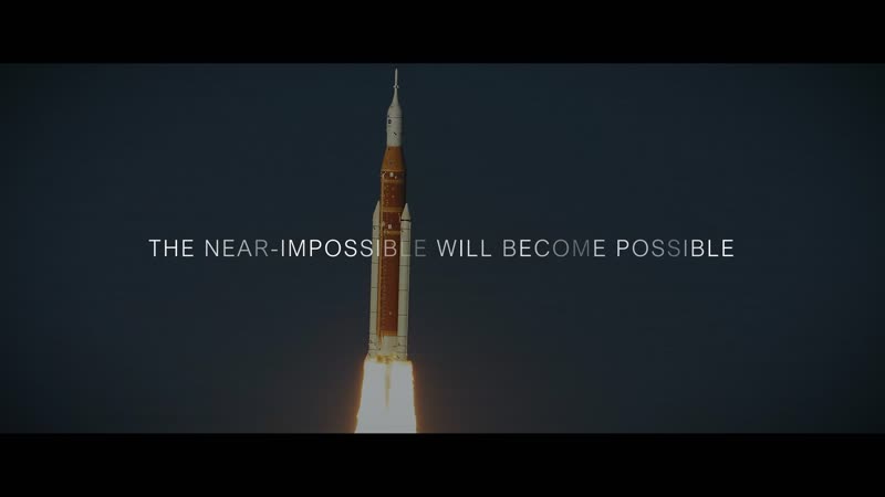 NASA 月球基地官方预告片画面，展示月球南极探索构想。