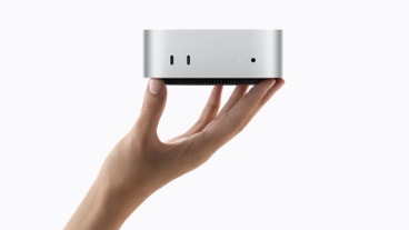 苹果新款 Mac mini 的官方产品图。